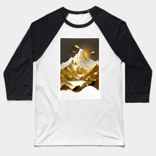 Paper quilling - Golden mountains ! Baseball T-Shirt